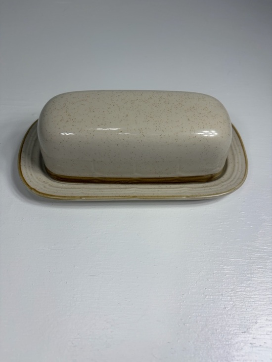 Other - Crown manor vintage hand painted stoneware butter dish